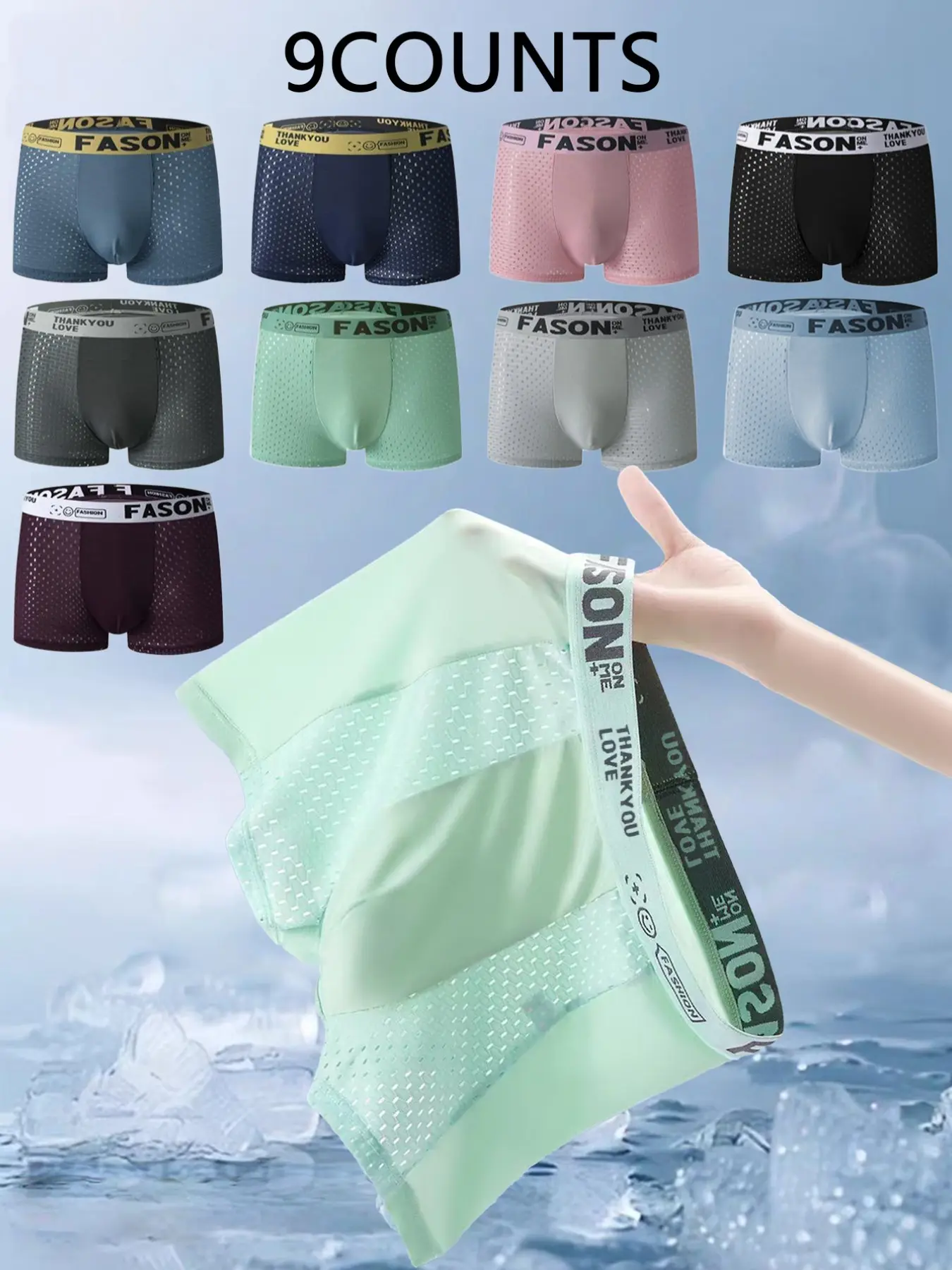 Men's Breathable Mesh Briefs, Medium Stretch Semi-Transparent Sporty Underwear, Moisture-Wicking Gym Shorts, Stretchy Sports Underwear