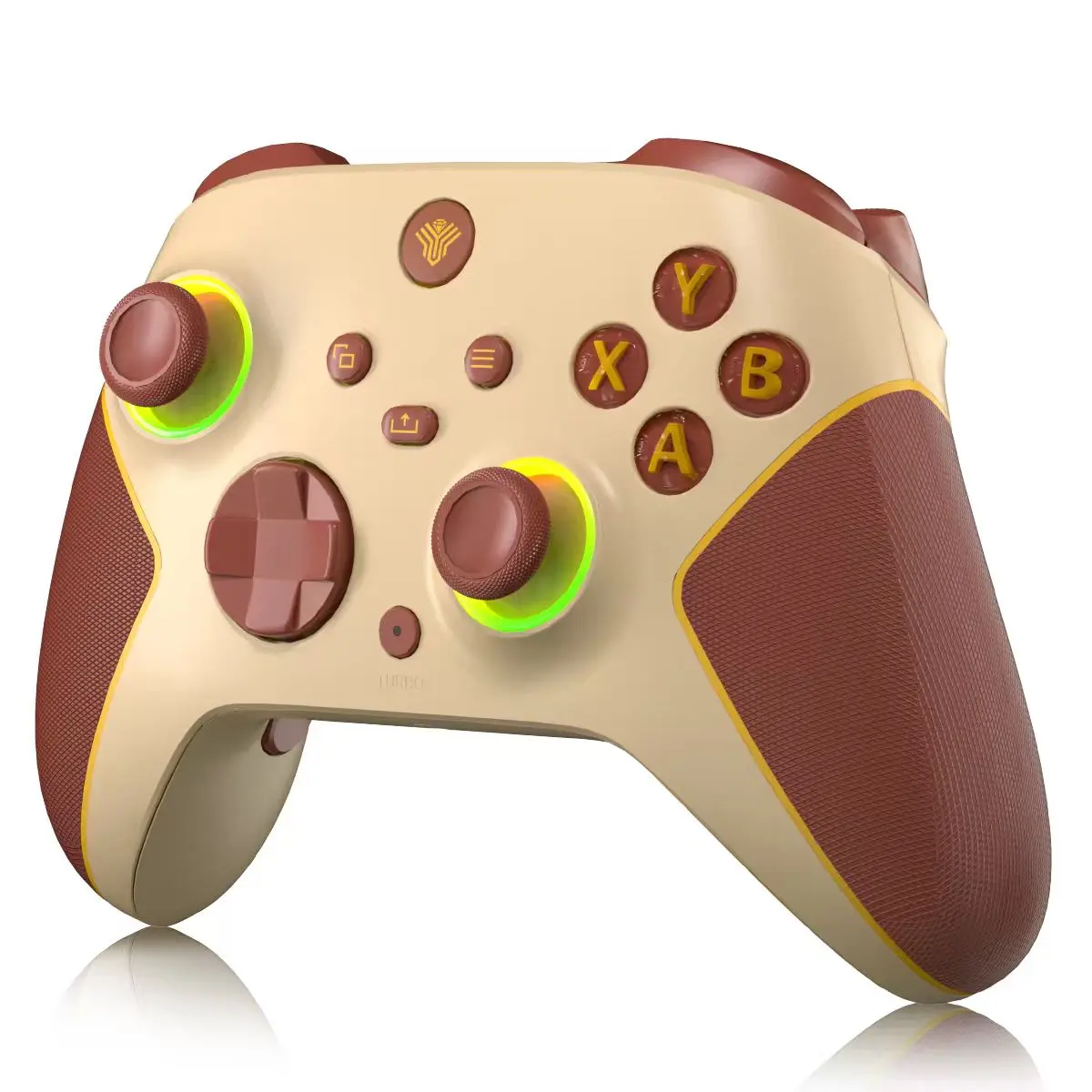 Yuyiu Wireless Gaming Gamepad for Xbox Series X|S, Steam, Windows PC - Hall Effect Anti-Drift Sticks, 2-Stage Triggers, 7-Zone RGB, Dual Vibration, Turbo, Macros, 1000mAh Battery, 3.5mm Audio Jack, Accessories