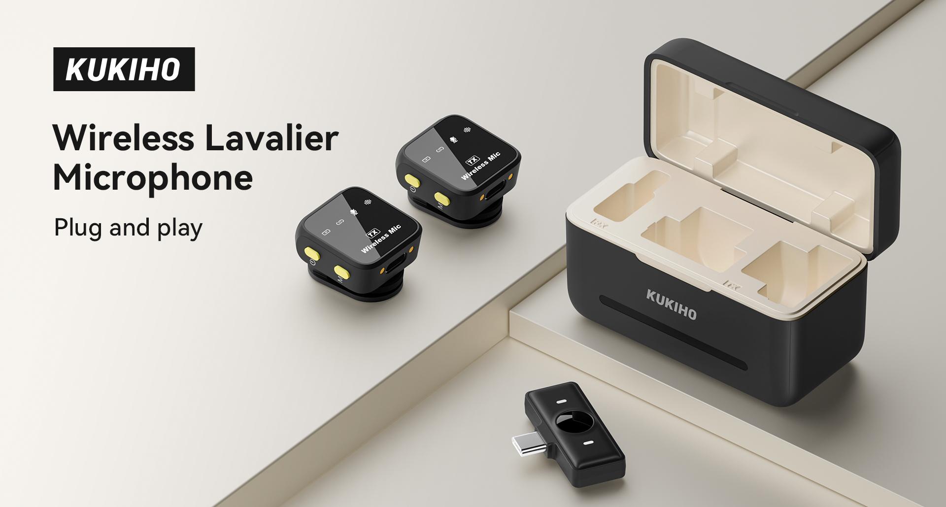 HOLIDAY HAUL! KUKIHO Wireless Lavalier Mic with Charging Case – Long Range, Ultra-Clear Audio – For iPhone/Android – Great for Vlogging, YouTube, Interviews