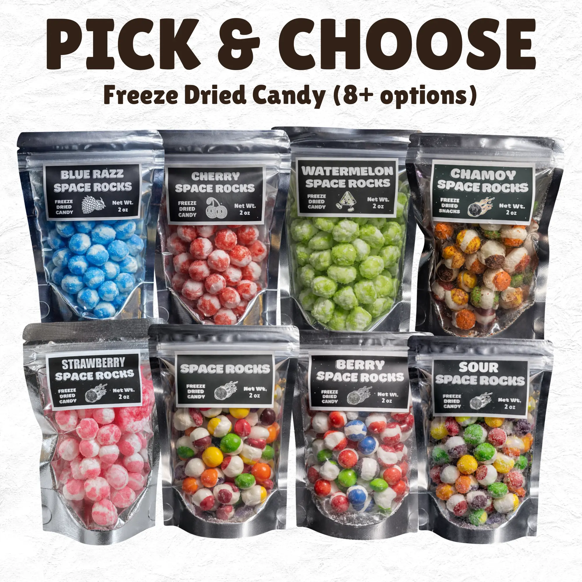 Mini Freeze Dry Candy - Astro Freeze Treats - 2oz Bags - Crunchy Snack- Bundle & Save - TikTok Best Sellers