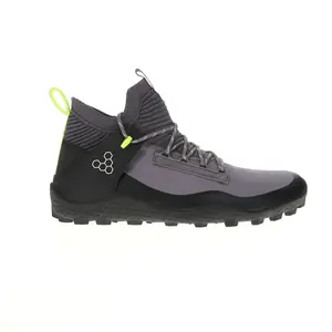 Vivobarefoot Mens Magna Lite Water Resistant Sg Round Toe Hiking Hiking Casual Boots Ankle - Black, Purple