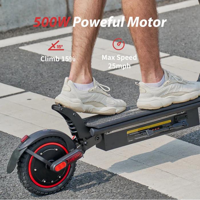 【New Year Sale】 Powerful Electric Commuter Scooter for Adults, 10' Pneumatic Tires, LED Screen Design, Double Suspension, APP Control, Adult Commuting Electric Scooter SpringStatements