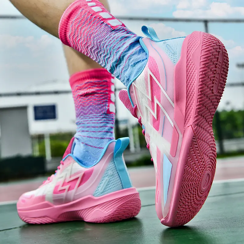 Women Basketball Shoes Fashion Sneakers Comfortable Unisex Athletic Lightweight Non Slip Outdoor Sport Volleyball Shoes Training Trainer