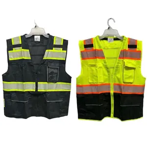 Multi Pocket Hi-Vis Construction Vest Reflective Safety Vest