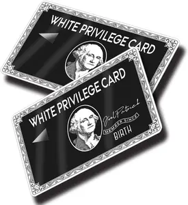 2 PCS White-Privile_ge Card Sticker | Debit Card Skin White-Privileg_e, Sticker for Debit Cards, Credit Card Transportation, Bank Card - Protecting No Bubble Anti-wrinkling Slim Full Cover