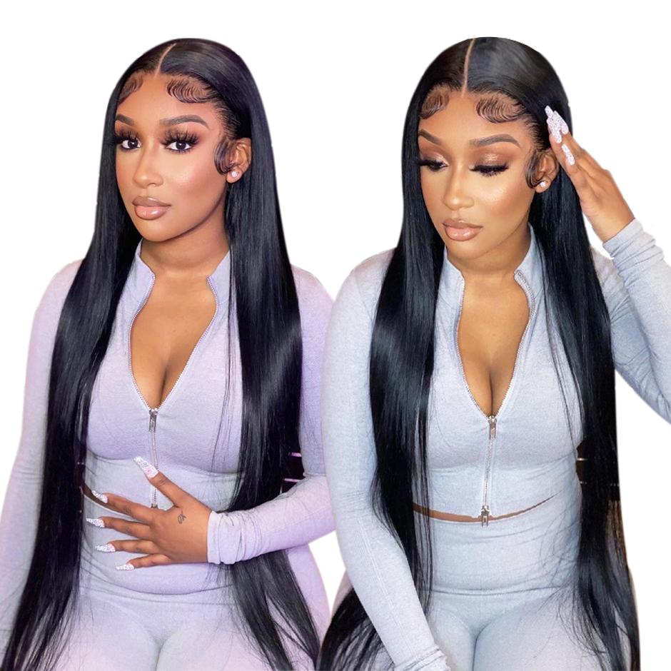 【HOT】FORGIRL FOREVER 13x6 Water Wave Lace Frontal Wig 180% Density Straight Human Hair Lace Front Wig Pre plucked Deep Curly Wave Wig For Women