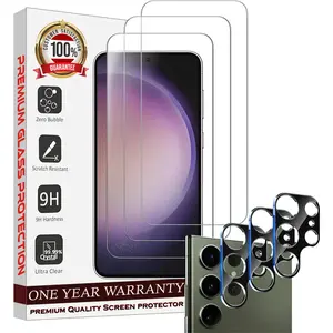 Entronix Clear Screen Protector & Camera Lens Protector Compatible with Galaxy S22 Ultra - 6-Piece Combo Durable Protection
