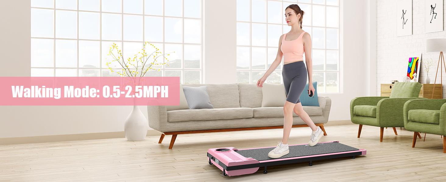 【Spring Glow Up】ANCHEER Five-Color Young Fashion under the Table Walking Pad, Tablet Portable LED Display & Remote Control Vibration Plate Home Gym Equipment Outdoorfun