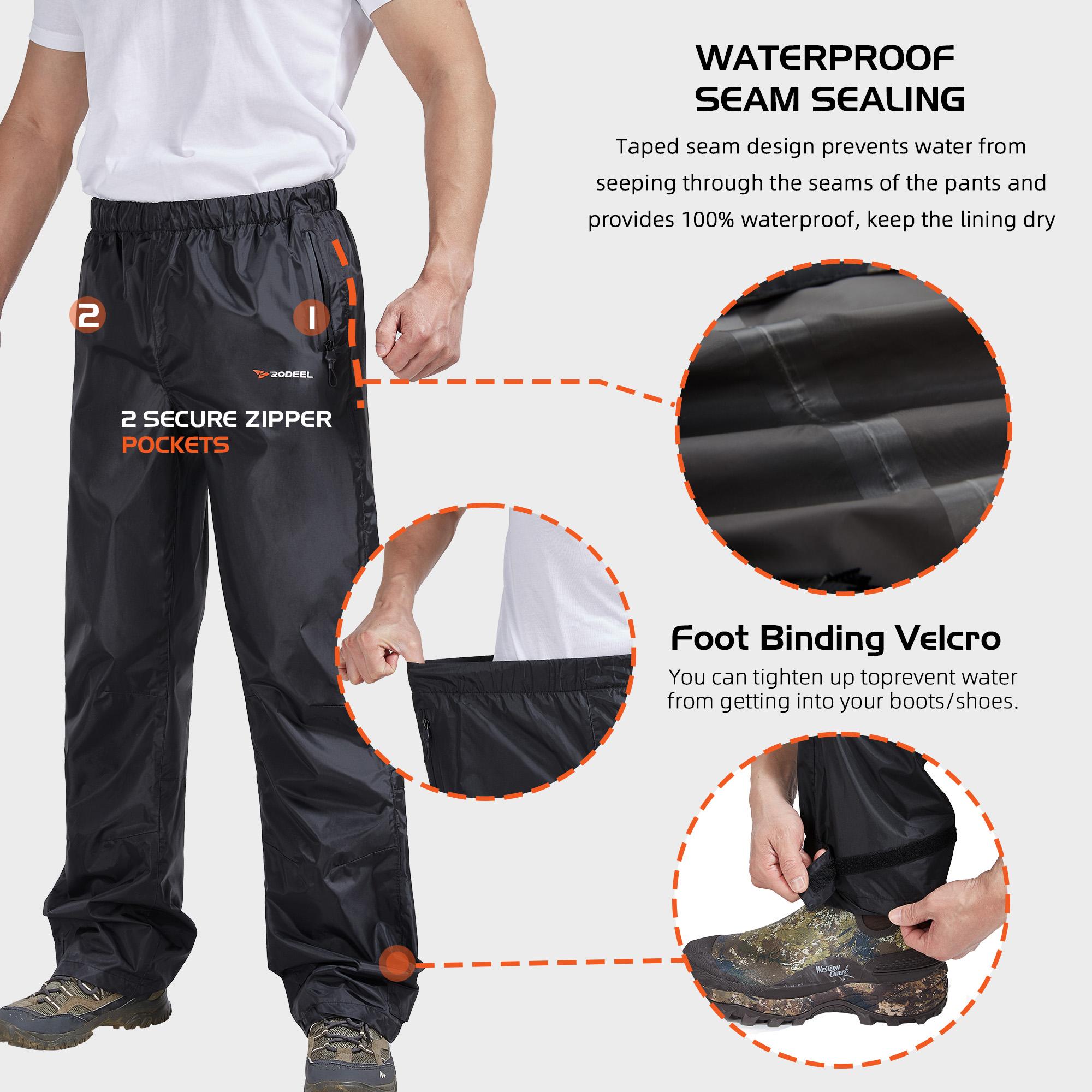 【RODEEL】702 Waterproof Jacket and Pants Set Men Lightweight Breathable Full Zip Hooded Rain Coat Durable Rain Suit Weatherproof Rainwear Windbreaker For Outdoor Sports Hiking Fishing Boating Construction Roofing Landscaping Gardening, Holiday Gift 【RODEEL】702 Waterproof Jacket and Pants Set Men Lightweight Breathable Full Zip Hooded Rain Coat Durable Rain Suit Weatherproof Rainwear Windbreaker For Outdoor Sports Hiking Fishing Boating Construction Roofing Landscaping Gardening, Holiday Gift