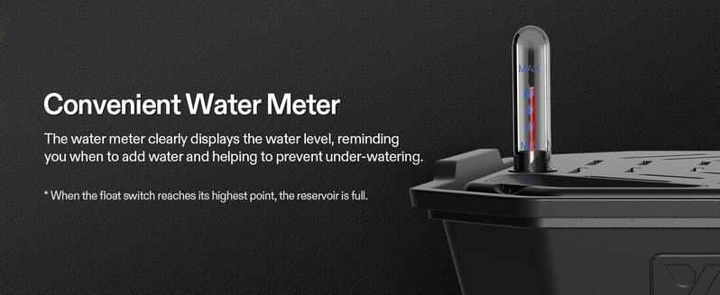 VIVOSUN 4-Pack FlexFeed Self-Watering Pots, Auto Irrigation Fabric Pot Base with Water Meter & Maintenance Window, for Use Indoors/Outdoors in Grow Tents, Greenhouses, Gardens