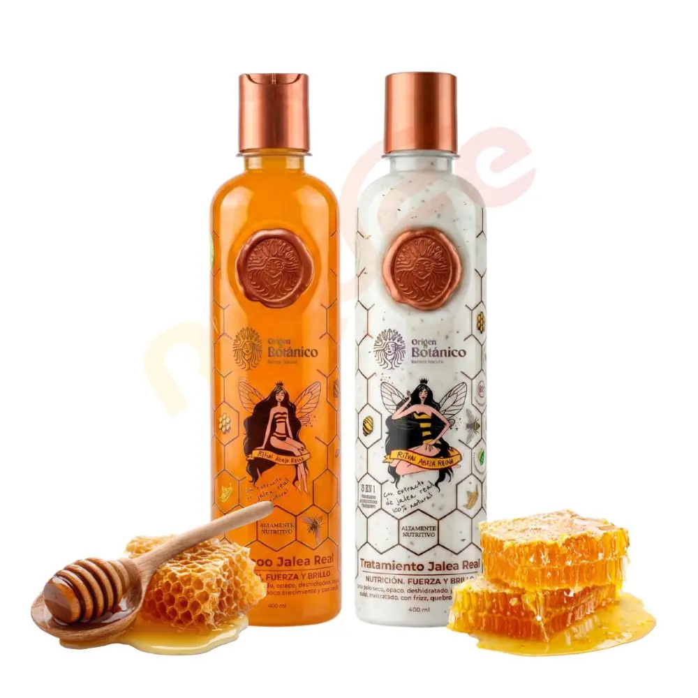 Origen Botanico honey Shampoo x 400ml y Honey Conditioner de Origen Botanico x 400ml (2 Pack)