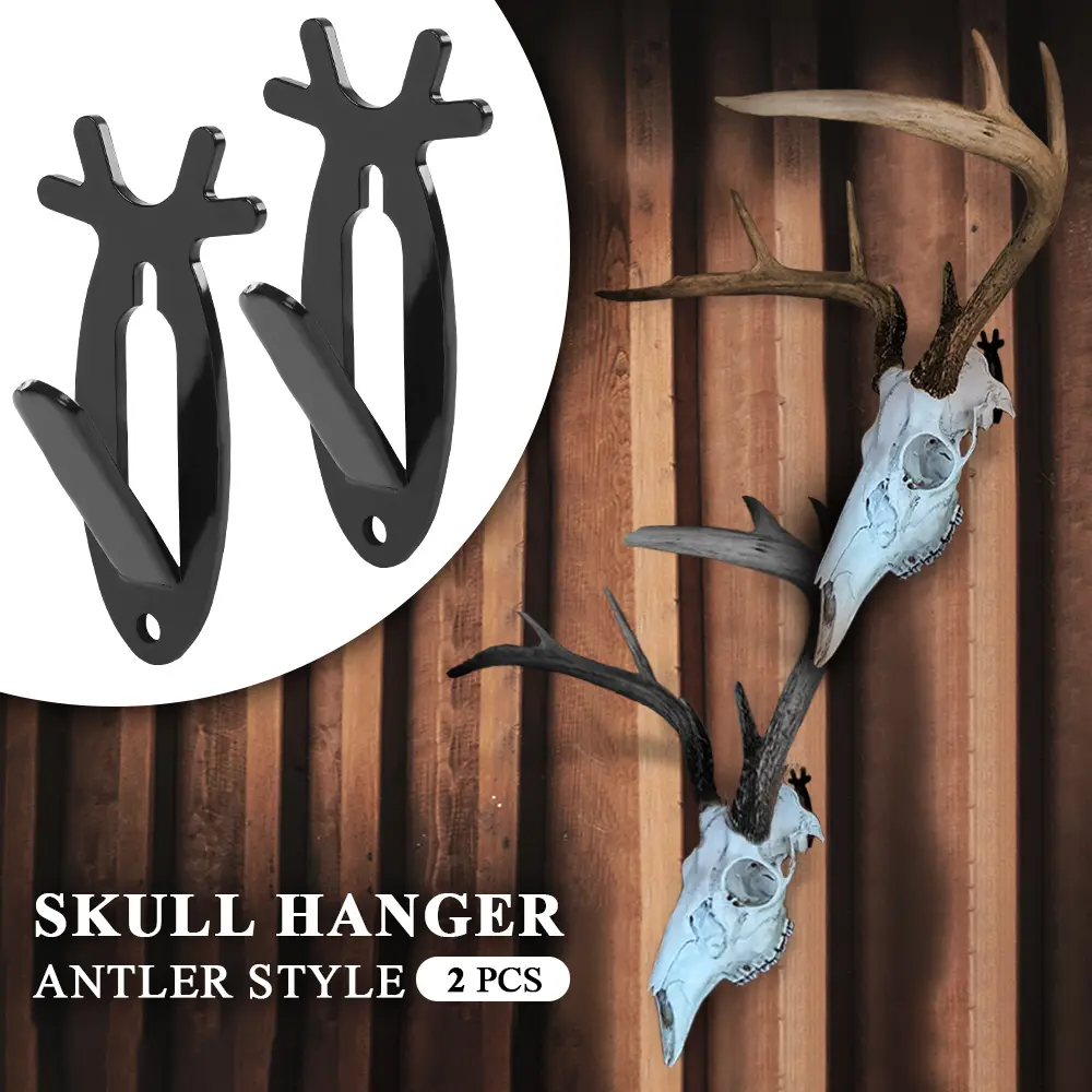 European Mount Skull Wall Hanger Hook Deer Antelope Antler Mount Bracket New