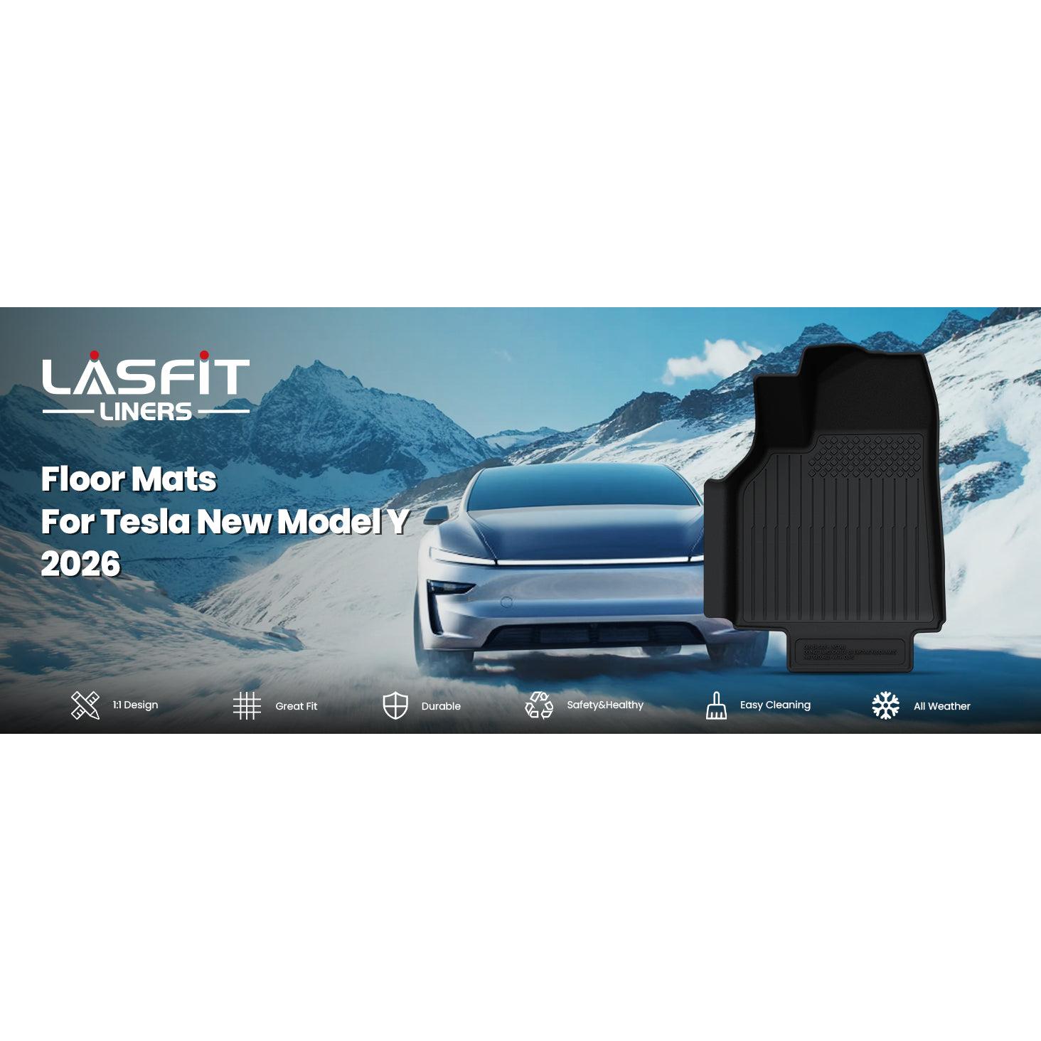 Lasfit fit for 2026 Tesla Model Y Floor Mats or Cargo or Frunk Liner or Trunk Well or Seatback Mats