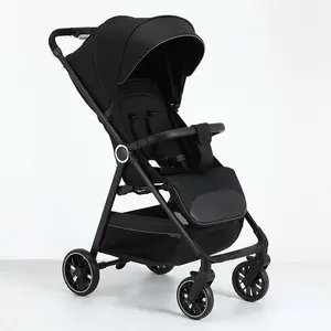 Lightweight Baby Stroller, All-Round Stroller for Babies 0-3 Years Old: One-Click Fold, Zippered Extended Sun Canopy, Only 11.68 lbs, Features Large Storage Basket,  Suitable for Travelling