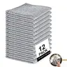 TVJCOOH 12-Pack Non-Scratch Wire Dishcloth Set, Multifunctional Washable No-Odor Cleaning Pads for Wet/Dry Use, Cookware, Sinks, Scratch Resistant