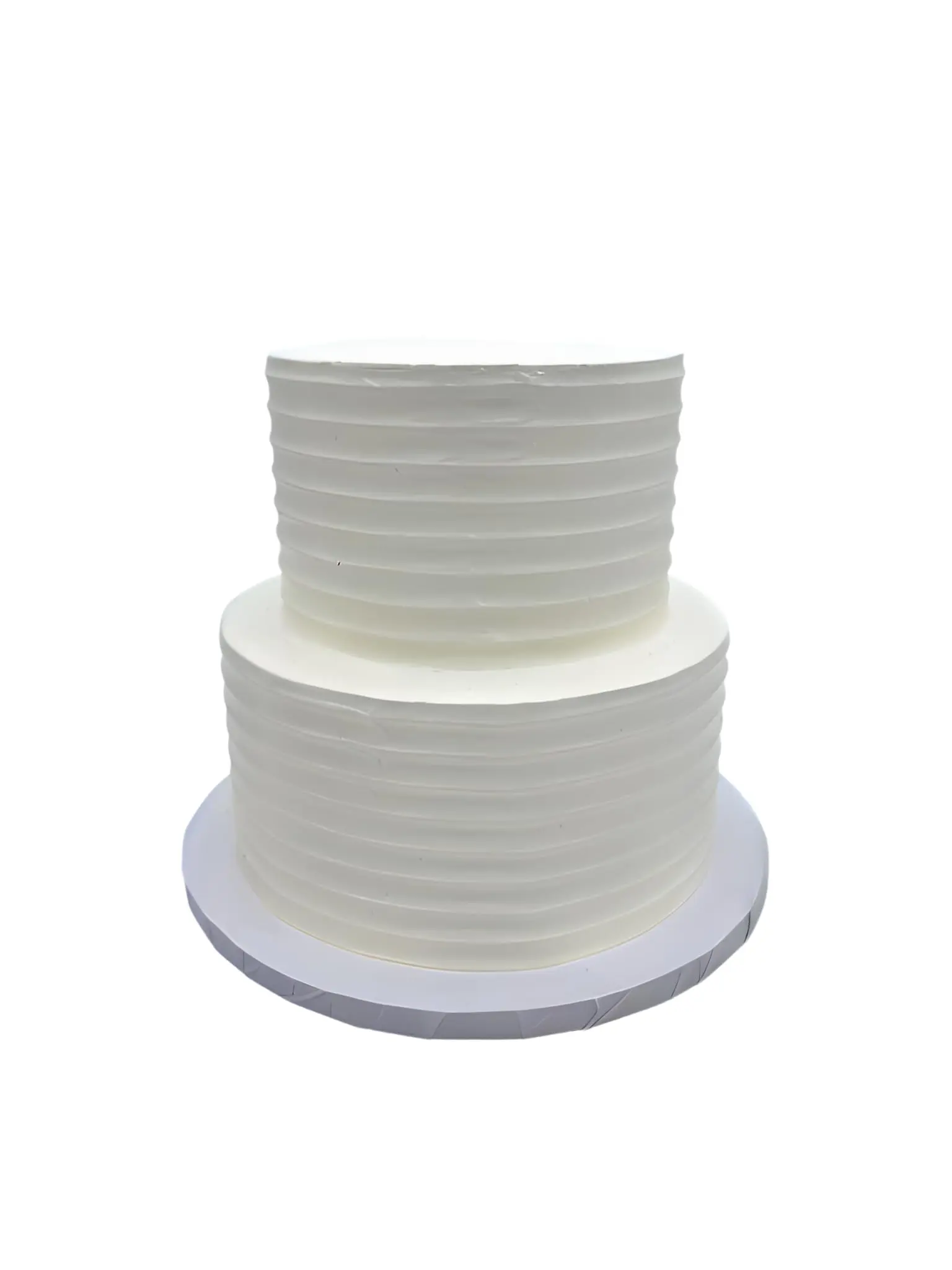 FromJennWithLove 2-Tier Ivory Fake Display Cake for Weddings, Parties & Event Planning Practice