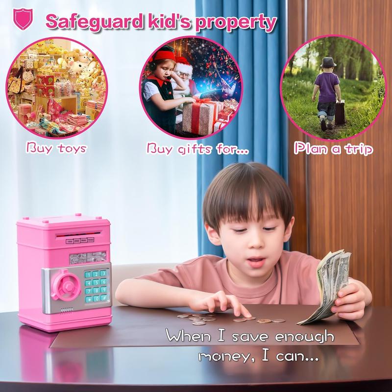 Piggy Banks Money Banks for Kids, Electronic Password Code Money Banks ATM Banks Box Coin Bank for Children Boys and Girls