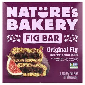 Nature's Bakery Fig Bar, Original Fig, 6 Twin Packs, 2 oz (57 g) Each