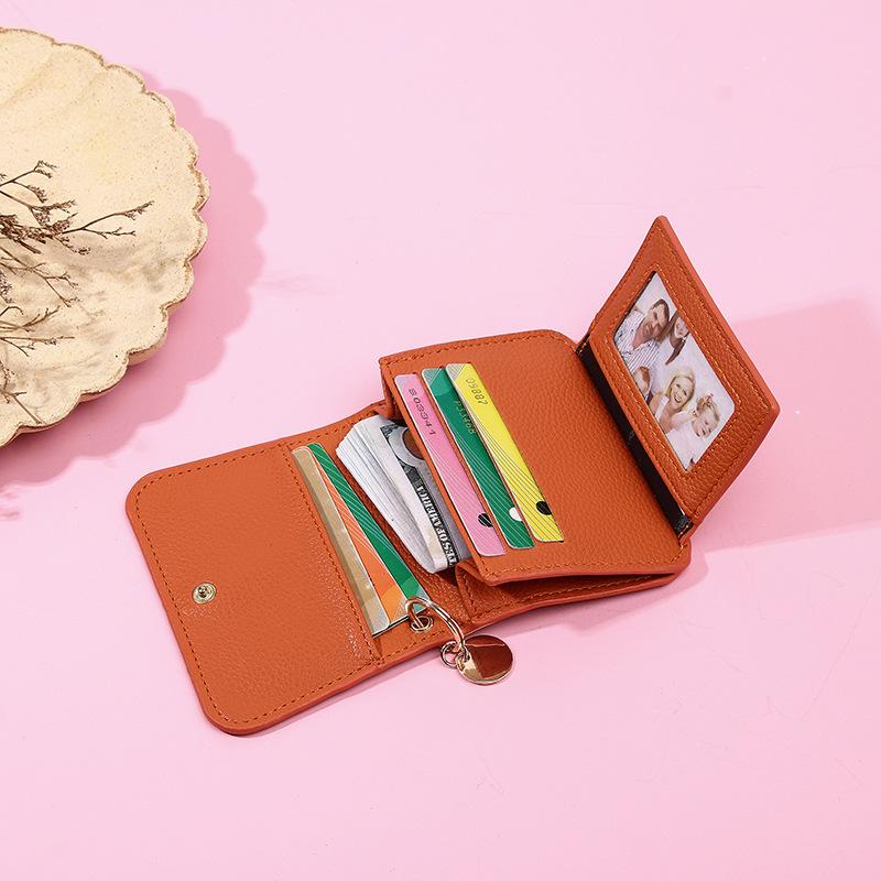 Lotosug Women Small Wallet RFID Blocking Slim Wallet with Coin Pocket Tri-Fold Credit Card Holder with ID Window and Keychain