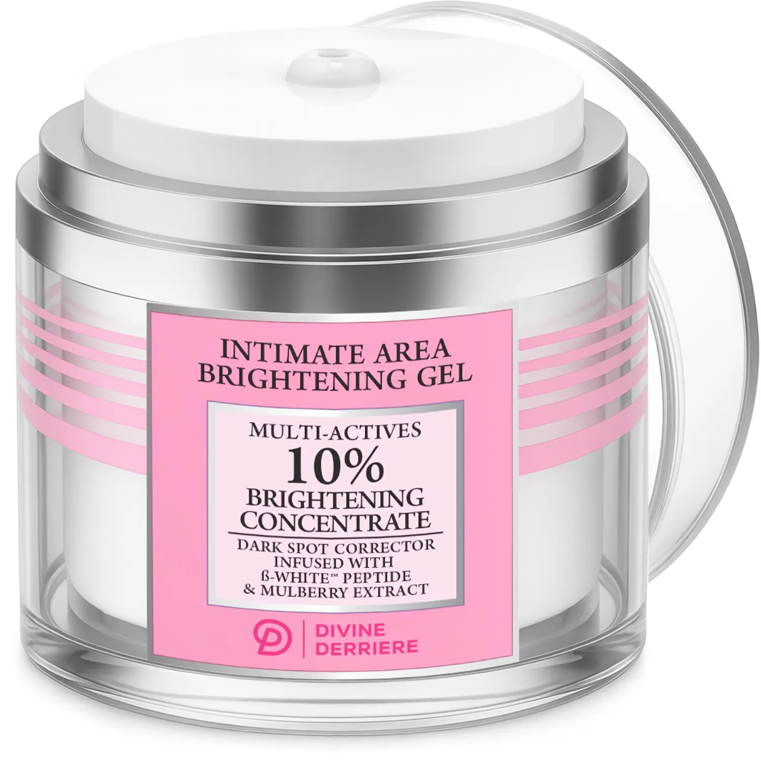 Divine Derriere Intimate Dark Spot Remover for Body, Face, Bikini and Sensitive Areas - Dark Spot Corrector Cream for Intimate Areas Contains Kojic Acid, Mulberry Extract, Alpha Arbutin, Lactic Acid, Peptide Brightening Discoloration Serums