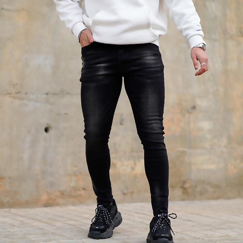 GINGTTO Men's Skinny Jeans Slim Fit Stretch Elastic Waist Jeans Pants