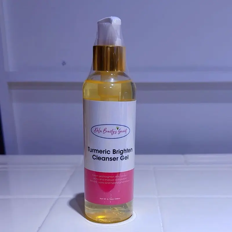Brighten Turmeric Cleanser Gel for acne and hyperpigmentation , Remove scars