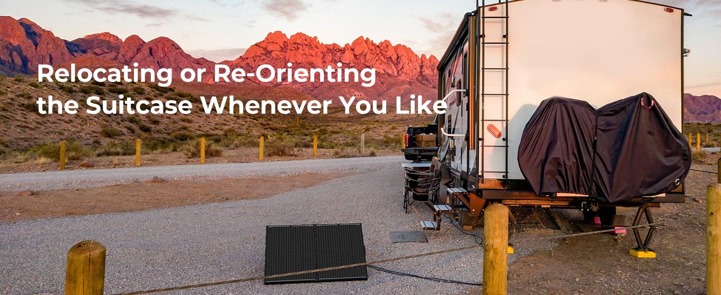 Renogy 200 Watt 12 Volt Portable Solar Panel with Waterproof 20A Charger Controller, Foldable 100W Solar Panel Suitcase with Adjustable Kickstand, Solar Charger for Power Station RV Camping Off Grid monocrystalline solar