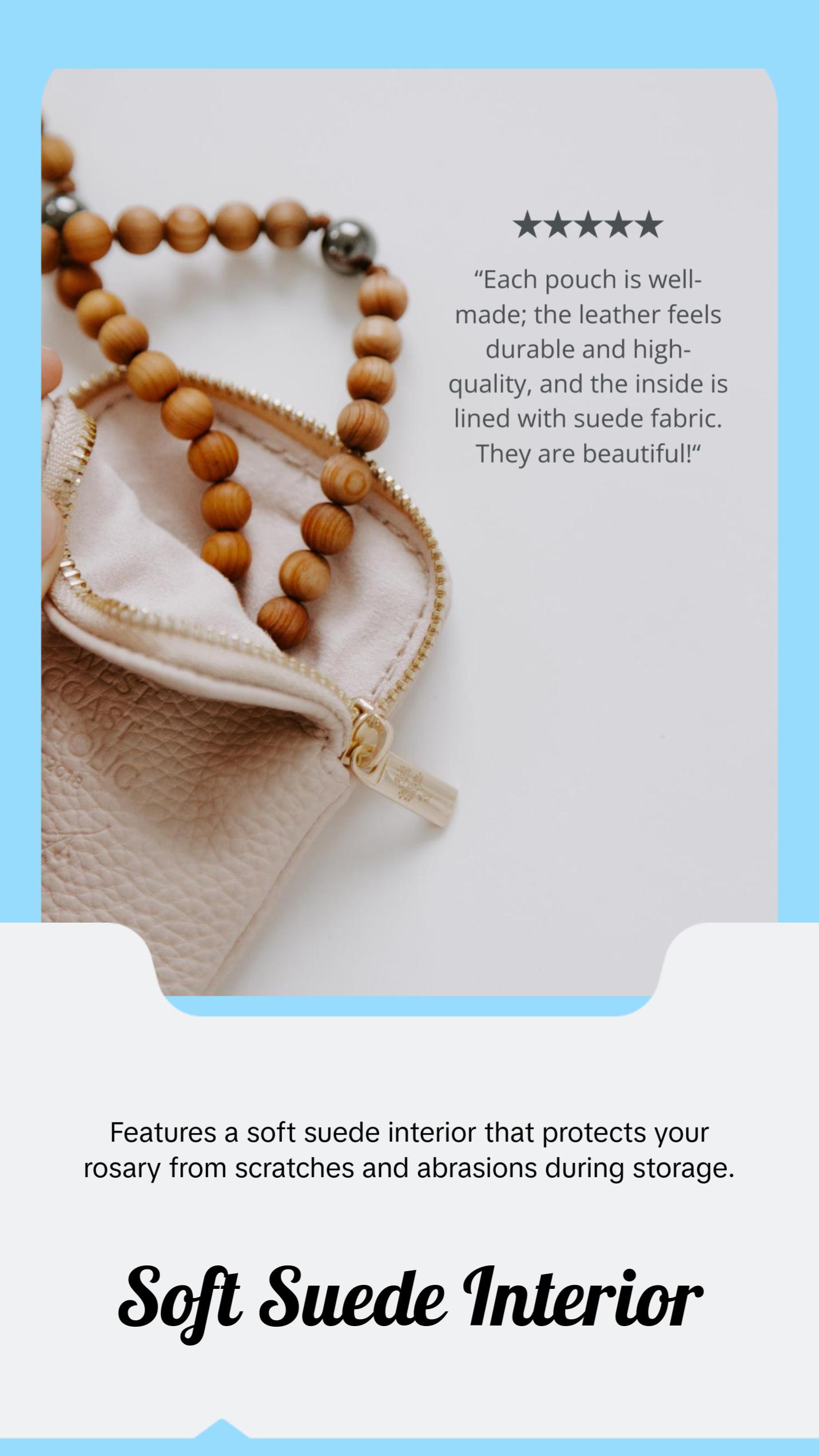 Leather Rosary Pouch