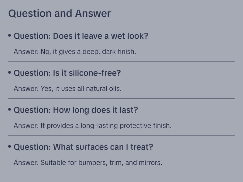 Solution Finish Full Installation Kit - Enriche, Condition, Protect; Black Plastic Trim Restorer (12oz) + 2 Microfiber Towels + Applicator Sponge + Gloves