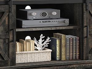 Yitahome TV Stand for 65 55 Inch TV, Farmhouse Entertainment Center with Storage Cabinet and Sliding Barn Doors, Rustic TV Cabinet Media Console Table for Living Room, Dark Rustic Oak Yitahome TV Stand for 65 55 Inch TV, Farmhouse Entertainment Center with Storage Cabinet and Sliding Barn Doors, Rustic TV Cabinet Media Console Table for Living Room, Dark Rustic Oak