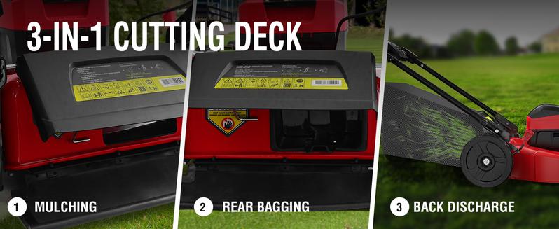 PowerSmart (PS76821) 80V MAX 21" Cordless Lawn Mower, 3-in-1 Brushless Electric Lawn Mower  ,Springtok