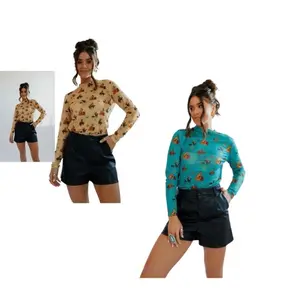 Women’s Vintage cowboy Mesh Top regular and plus size