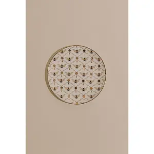 Happy Bees Gold Trim Plate