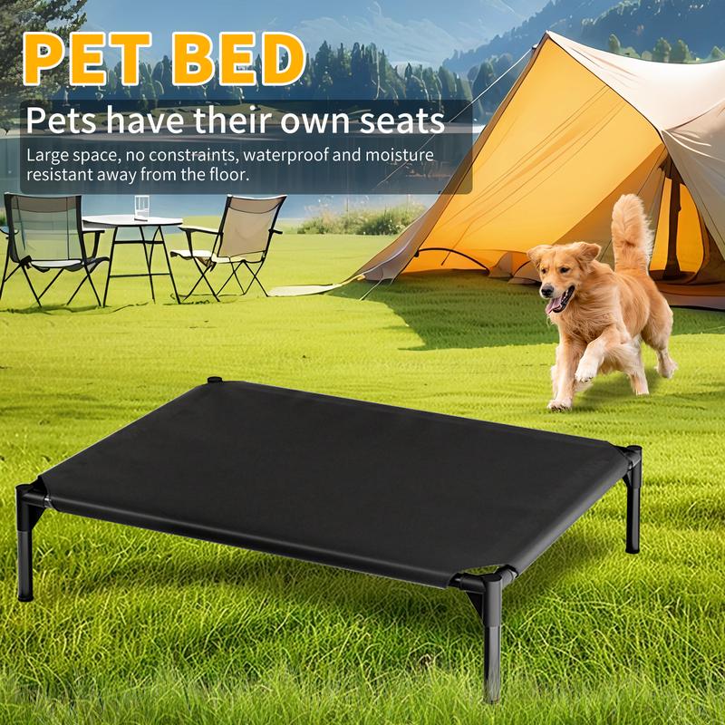 All-Season Elevated Military Dog Bed - Washable, Cooling & Warm, Portable Cot for Large Breeds (Golden Retriever), Cats and Small/Medium Dogs