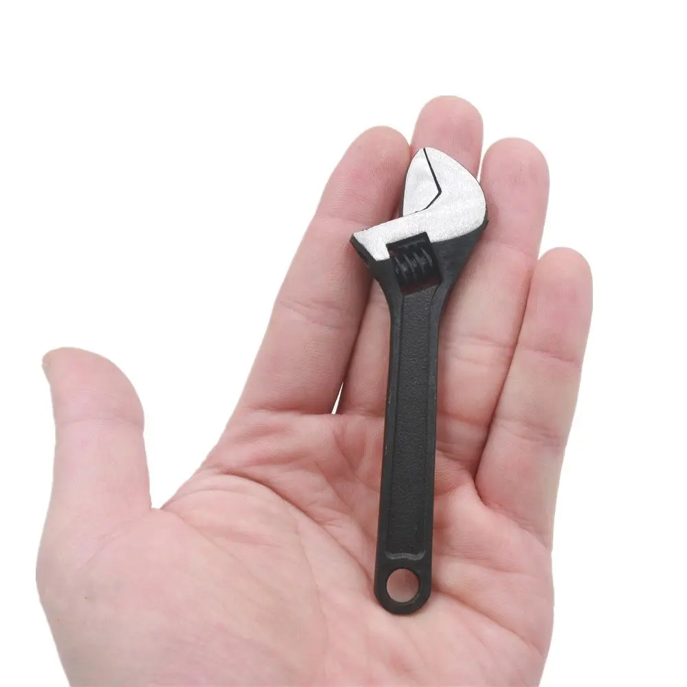 2.5 Inch/4 Inch Monkey Wrench, 1 Count Mini Open-end Wrench, Portable Mini Spanner, Universal Hand Tool for Home & Office, Convenient Versatile Use Size, Adjustable Wrench