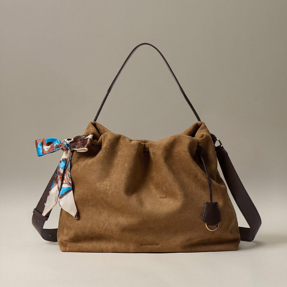 BOSTANTEN Viral Vegan Leather Purses | Lightweight Large Capacity Drawstring Bag | Affordable everyday bag