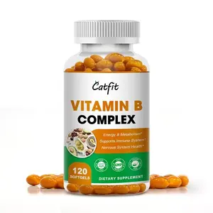 Vitamin B-12 Complex Vitamins B1, B2, B3, B5, B6, B8 & B12, Energy, Metabolism, 120pcs