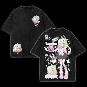 SUNNA ANGELS OF DELUSION Vintage Design Zenless Zone Zero Double Sided Print Washed T-Shirt Hoodie Sweatshirt & Tank Top Game, Crewneck, Casual Graphic Tee, Heavyweight Cotton, Anime Merch, zzz Top Streetwear Menswear al gift tv show