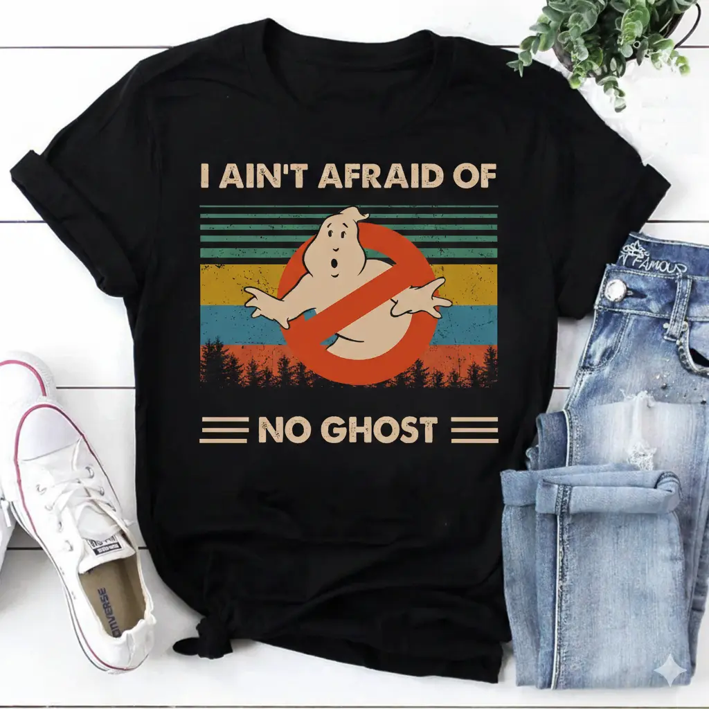 Ghostbusters I Ain’t Afraid Of No Ghost Vintage T-Shirt, Ghostbusters Shirt, For Ghostbusters Shirt