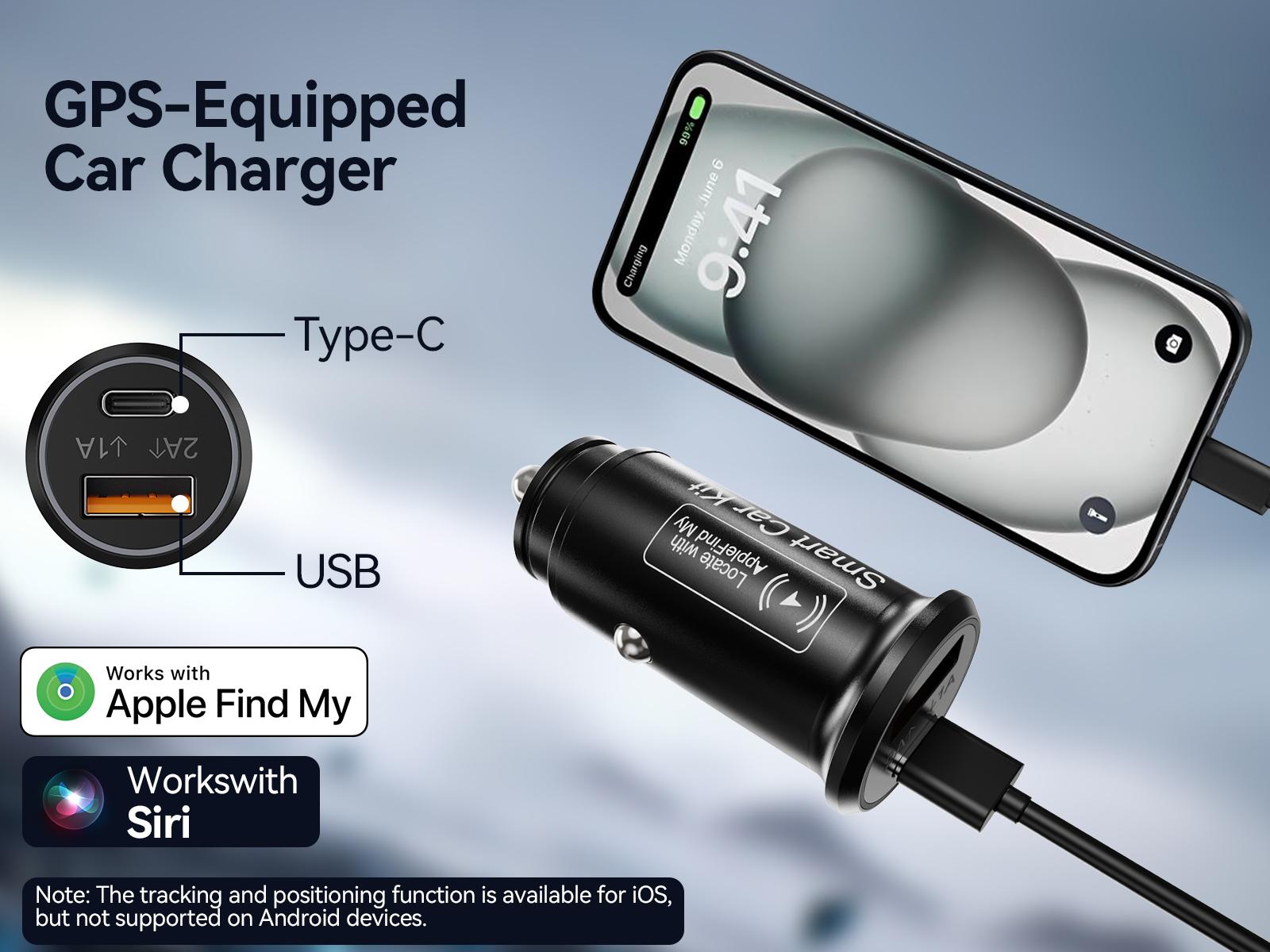 smart car cigarette lighter FancyDove Smart Car Kit, Cigarette Lighter Charger, Anti-Theft Tracking  Device, works with iOS& Android
