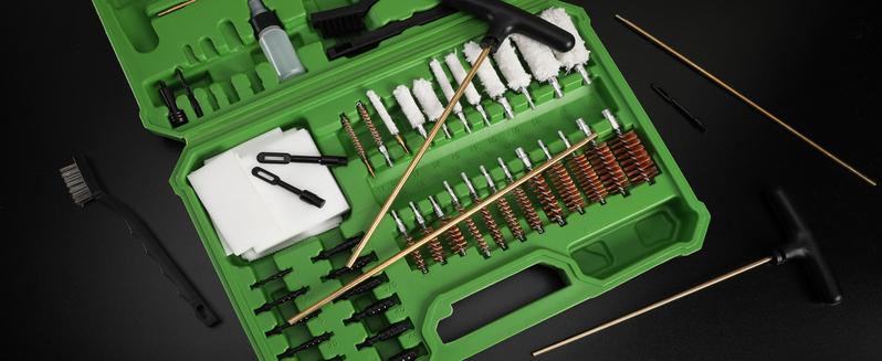 #JumpstartSale MOSSY OAK Universal Gun Cleaning Kit, Metal Brushes Gun Cleaning Tool Set with Travel Size Portable Case for Pistols Hunting Handgun Shot Guns