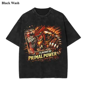 Vintage Groudon x Dr Soda Wash Tee, Pocket Monster x Energy Soda Graphic Tees, Pocket Monster T-Shirt, Unisex Anime Shirt, PKM Gift, Gym Workout Shirt, Menswear Womenswear Streetwear Top Fit Oversize