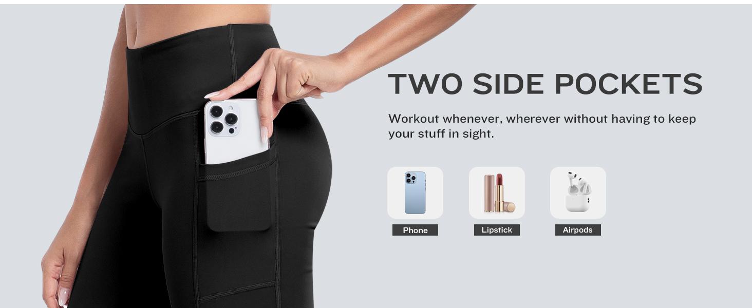 【Free 3-Day Shipping】2026 New 2-Piece Workout Set - Racerback Longline Sports Bra High Impact + Tummy Control Biker Shorts with 1 Waist Hidden Pocket & 2 Side Pockets – Women’s Yoga Out Activewear for Gym Running Training