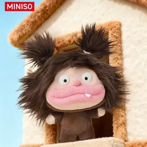 MINISO Funny Abstract Ugly Doll Plush Cute Stuffed Toy Soft Fluffy Material Desk Decor Ornament DIY Favorite Hairstyle Novelty Gift for Boys & Girls