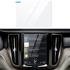 Canvcle 8.7-Inch Screen Protector for 2016-2025 Volvo V90 XC90 S90 XC60 V60 S60 XC40 9H Tempered Glass Navigation Touchscreen Film Easy Install Smooth Touch Protection