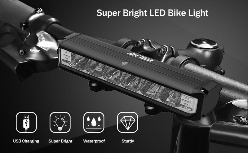 1800 Lumen Super Bright LED Bike Light, USB Rechargeable Bicycle Headlight, Waterproof Bike Headlight,Daytime Running Light,MTB Off-Road Cycling Commuting