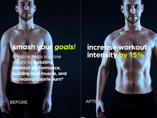 Thinbi Creatine Monohydrate Gummies 10000mg with L-Taurine & Vitamin B12 120 Sugar-Free Gummies for Muscle Strength & Energy Boost