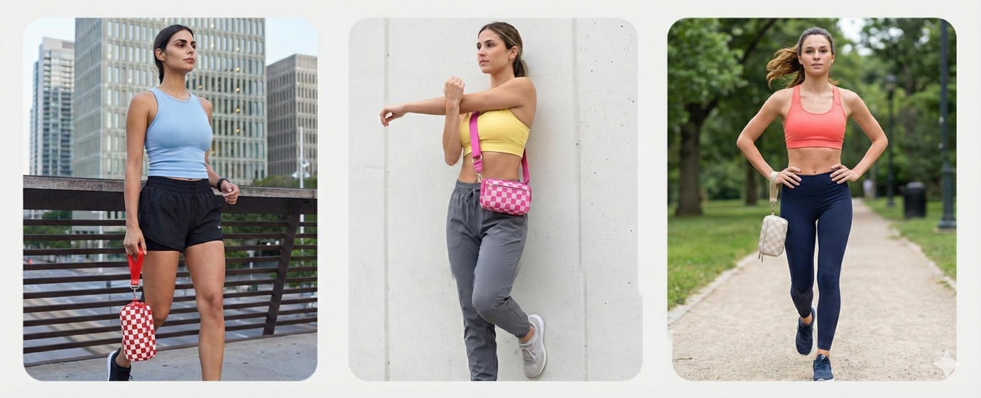 Women's Nylon Quilted Wristlet Wallet with Strap, Fashionable 4 Zipper Travel Purse and Credit Card Holder, Versatile Cell Phone Organizer for Daily Use