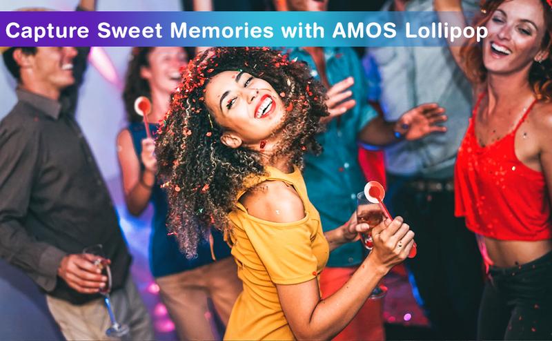 Amos TastySounds Music Lollipops – Sugar-free heart-shaped candies with bone conduction music tech | K-pop inspired Strawberry, Blueberry, Watermelon, Blackberry Fallontonight lollipop star