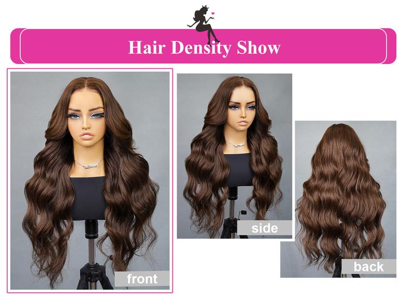 [New In] BGMgirl Layered Cut Natural Black Chocolate Brown #4 Body Wave Wear Go Wig Upgraded 7*5 Lace Closure 180% Glueless Color Wig Human Hair Wig TikTokShopfalldealsforyou TikTokShopBlackFriday